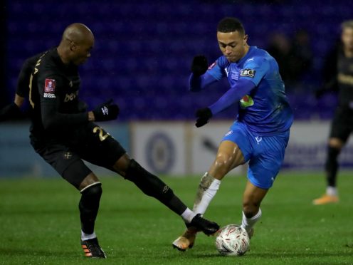 Alex Reid netted a brace for Stockport (Clive Brunskill/PA)