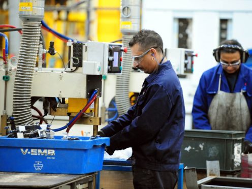 Manufacturing has seen a boom as lockdown restriction easing helps the sector (Rui Vieira/PA)