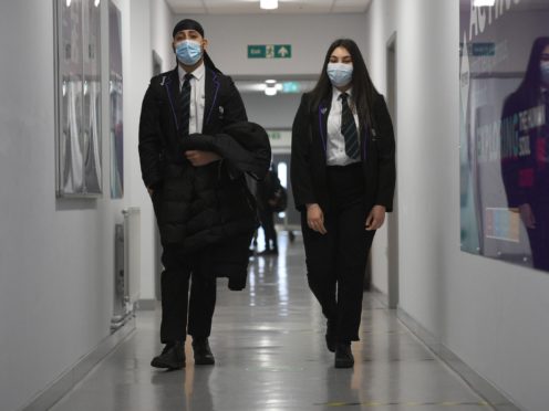 The Government is planning to remove the face mask rule for secondary school pupils (Kirsty O’Connor/PA)