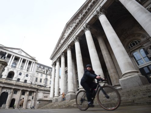 The Bank of England kept interest rates at 0.1% on Thursday (Kirsty O’Connor/PA)