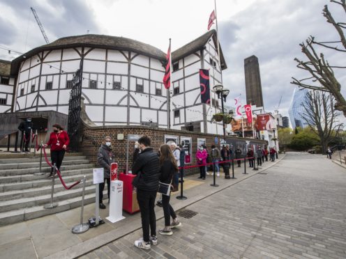 The boss of Shakespeare’s Globe theatre hopes the reopening of the arts sector can help ‘heal’ the nation (Ian West/PA)