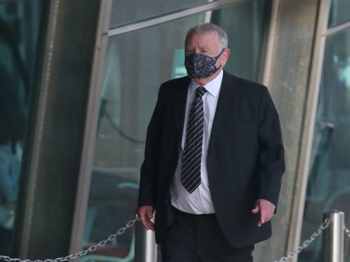 Retired solicitor Peter Metcalf is on trial accused of doing acts tending or intended to pervert the course of justice (Peter Byrne/PA)