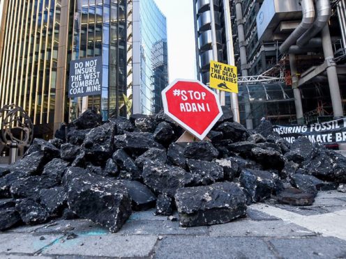 Protesters have previously demanded that the City stop financing coal (Insurance Rebellion/PA)