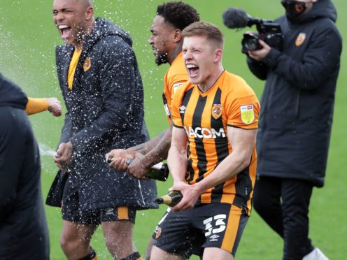 Greg Docherty (right) has led Hull to League One glory (Richard Sellers/PA)