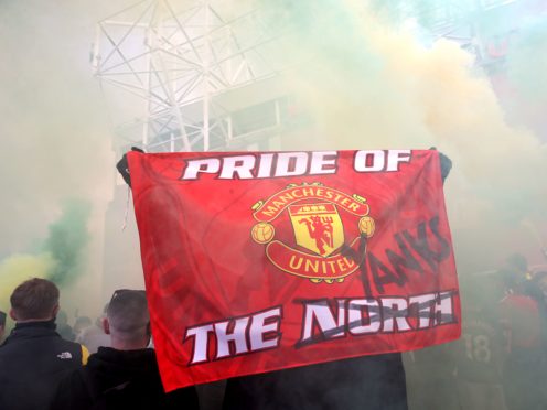 Manchester United fans protest against the Glazer family, owners of the club (Barrington Coombs/PA).