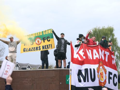 Manchester United supporter protests forced the postponement of the Premier League match at home to Liverpool (Barrington Coombs/PA)