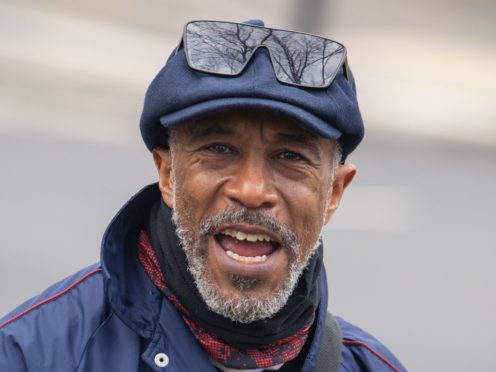 Danny John-Jules outside Uxbridge Magistrates’ Court (Dominic Lipinski/PA)