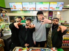 People Just Do Nothing’s Kurupt FM announce their takeover of Subway’s in-store radio station (Jonathan Hordle/PA)