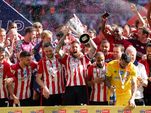 Brentford have been promoted after winning the play-off final (Mike Egerton/PA)