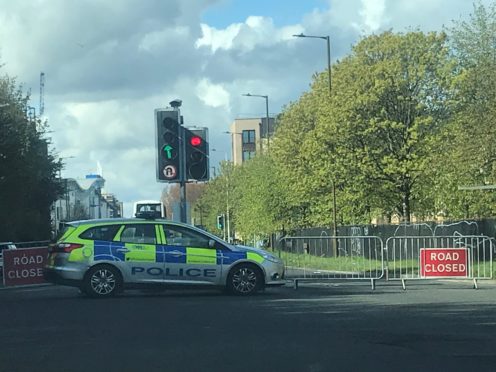 Police closed the road after the incident (Jane Barlow/PA)