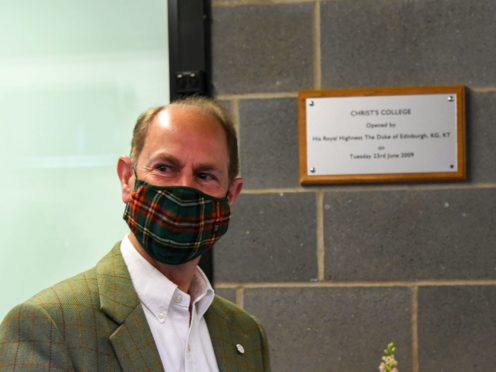 HRH Earl of Wessex at Christchurch School, Guildford (Andy Newbold/PA)