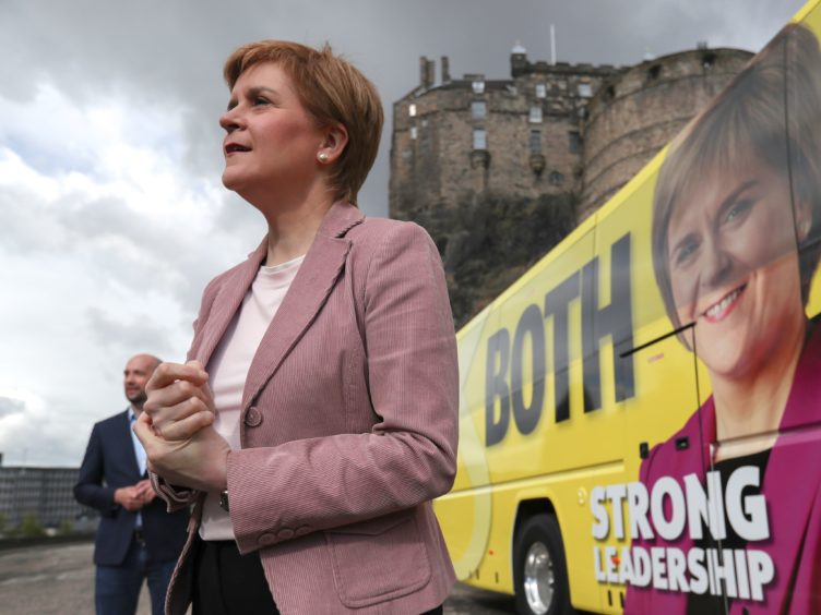 The SNP campaign has focused on Nicola Sturgeon’s leadership during the Covid-19 pandemic (Russell Cheyne/PA)