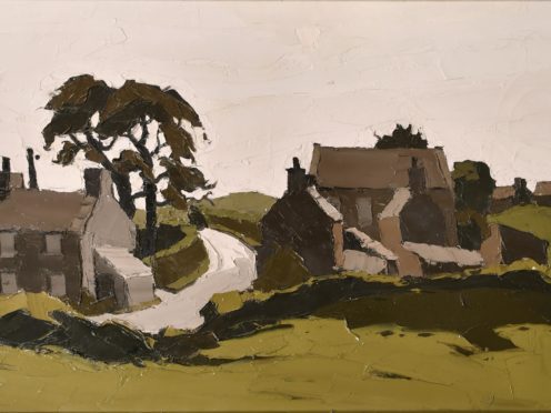 The landscape of Capel Soar in Gwynedd by Sir Kyffin Williams is expected to fetch between £20,000 and £30,000 when it is sold later this month (Parker Fine Art Auctions/PA)