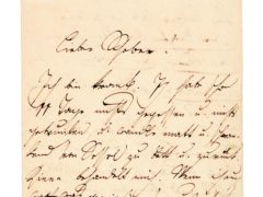 First page of Franz Schubert’s letter (Sotheby’s/PA)