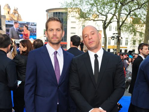 Vin Diesel said his friendship with Paul Walker is what he treasures most from his time working on the Fast & Furious franchise (Ian West/PA)