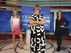 Countdown’s Rachel Riley, Anne Robinson, and Susie Dent (Rachel Joseph/Channel 4/PA)