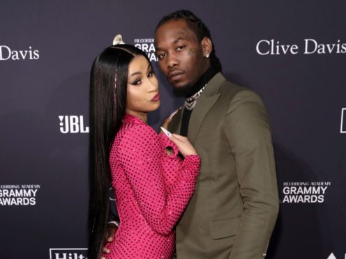 Cardi B shared new pictures of her growing baby bump and said her second pregnancy has been ‘blissful’ (Mark Von Holden/Invision/AP, File)