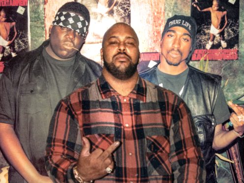 Documentary Last Man Standing examines the role Suge Knight, centre, played in the murders of the Notorious B.I.G., left, and Tupac Shakur (Film Four/Lafayette/Kobal/Shutterstock/PA)