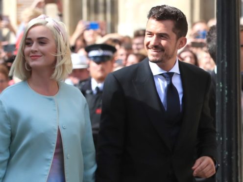 Katy Perry and Orlando Bloom (Peter Byrne/PA)