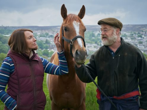 Toni Collette and Owen Teale in Dream Horse (Warner Bros/PA)
