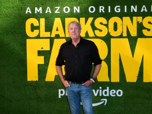 Jeremy Clarkson attends the Amazon Prime Video launch event for Clarkson’s Farm at the St. Pancras Renaissance Hotel in London. Picture date: Wednesday June 9, 2021.