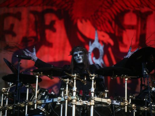 Joey Jordison performed with Slipknot on the main stage during the Download Festival 2009 at Donnington Park, in Derby.