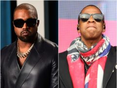 Kanye West revealed Jay-Z features on his latest album as the superstar rapper finally unveiled his new music (Ian West/Andrew Milligan/PA)