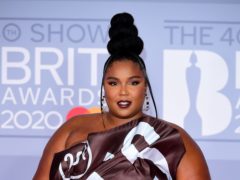 Lizzo was joined by a pregnant Cardi B for the Ancient Greek-inspired Rumours music video (Ian West/PA)