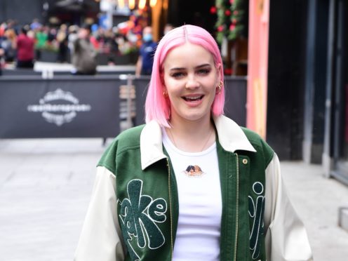 Anne-Marie arriving at Global Radio in London (Ian West/PA)
