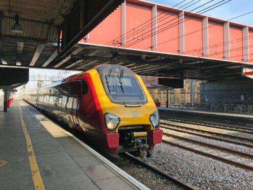 A train at Crewe station (Martin Keene/PA)