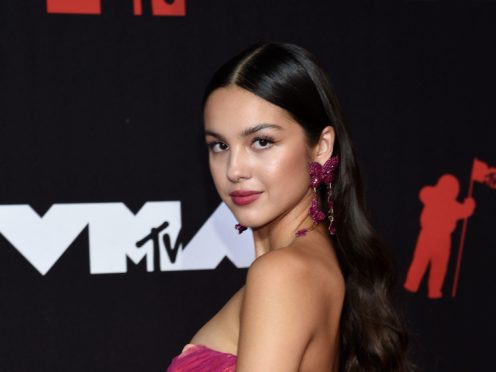Pop sensation Olivia Rodrigo’s breakout year continued as she won her first-ever MTV Video Music Award (Evan Agostini/Invision/AP)