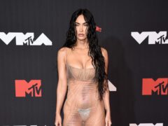 Megan Fox was among the stars walking the red carpet for the MTV VMAs (Evan Agostini/Invision/AP)