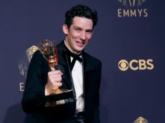 Netflix hailed an historic night after its stars including Josh O’Connor were among the winners at the Emmy Awards (AP Photo/Chris Pizzello)