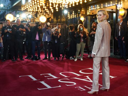 Jodie Comer attends the UK premiere of The Last Duel (Yui Mok/PA)