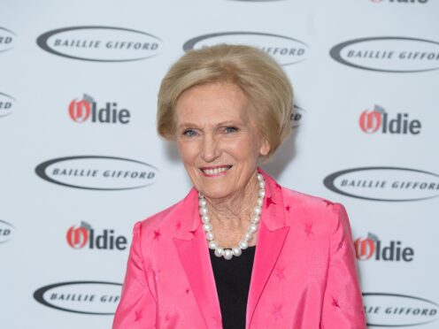 Dame Mary Berry revealed she underwent surgery for a broken hip (Dominic Lipinski/PA)