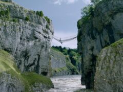 The rope bridge used in the stunt (ITV/PA)