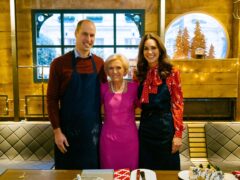 The Cambridges cooked alongside Dame Mary Berry on her 2019 festive special (BBC/Shine TV/Kensington Palace/PA)
