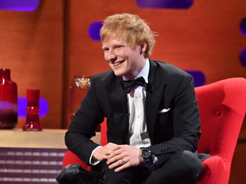 Ed Sheeran thanks fans for streaming the album (Matt Crossick/PA)