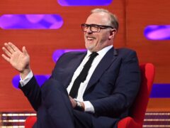 EDITORIAL USE ONLY Greg Davies during the filming for the Graham Norton Show at BBC Studioworks 6 Television Centre, Wood Lane, London, to be aired on BBC One on Friday. (Matt Crossick/PA)