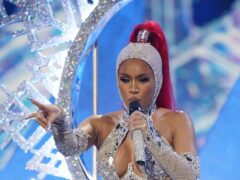 Saweetie performs during the 2021 MTV Europe Music Awards (Ian West/PA)