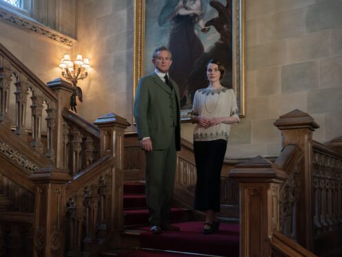 Hugh Bonneville stars as Robert Grantham and Michelle Dockery as Lady Mary (Ben Blackall/Focus Features/PA)