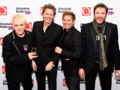 (L to R) Nick Rhodes, John Taylor, Roger Taylor and Simon le Bon of Duran Duran (Matt Crossick/PA)