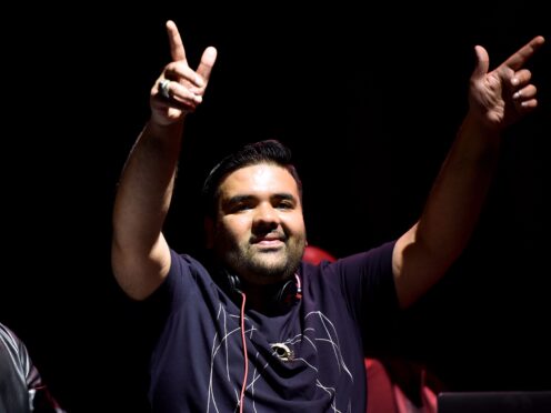 DJ Naughty Boy on stage at the Global Citizen Live event held (PA)