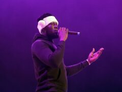 Stormzy on stage during A Very Merky Christmas (Aaron Chown/PA)