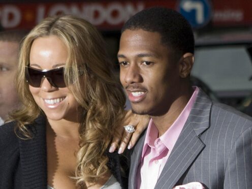 Nick Cannon with ex-wife Mariah Carey (Carl Court/PA)