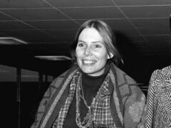 Joni Mitchell arrives at London’s Heathrow Airport from Los Angeles, California, in the USA.