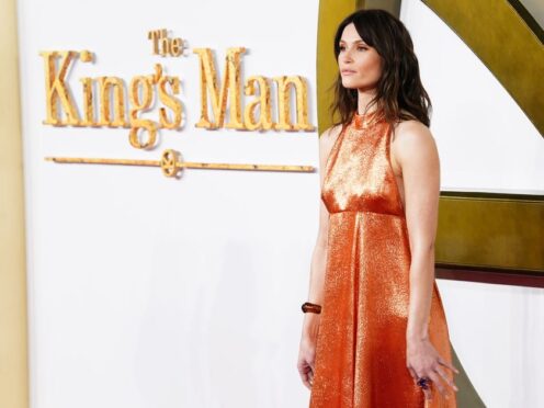 Gemma Arterton attending the world premiere of the film, The King’s Man (Ian West/PA)