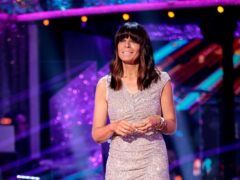 Claudia Winkleman during the final of Strictly Come Dancing 2021 (Guy Levy/BBC/PA)