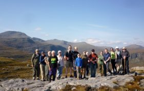 The first guided walk of Harris Mountain Festival - a hike to the top of Cleit Ard