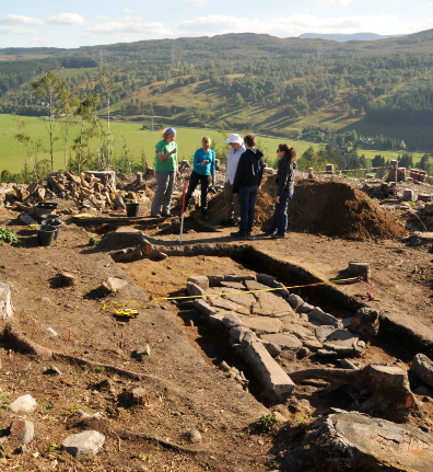 An excavation at Comar Dun, one of the sites taking part in the Highland Archaeology Festival